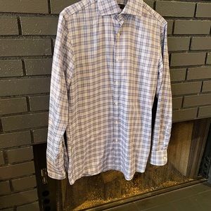 Hugo Boss Plaid Long Sleeve Button Down